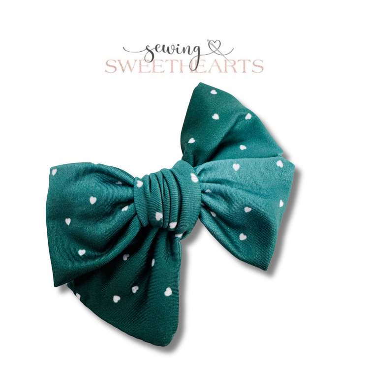 Forest Mini Hearts Bow Sewing Sweethearts