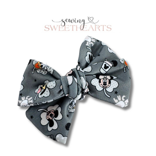 Shamrock Mouse Bow Sewing Sweethearts