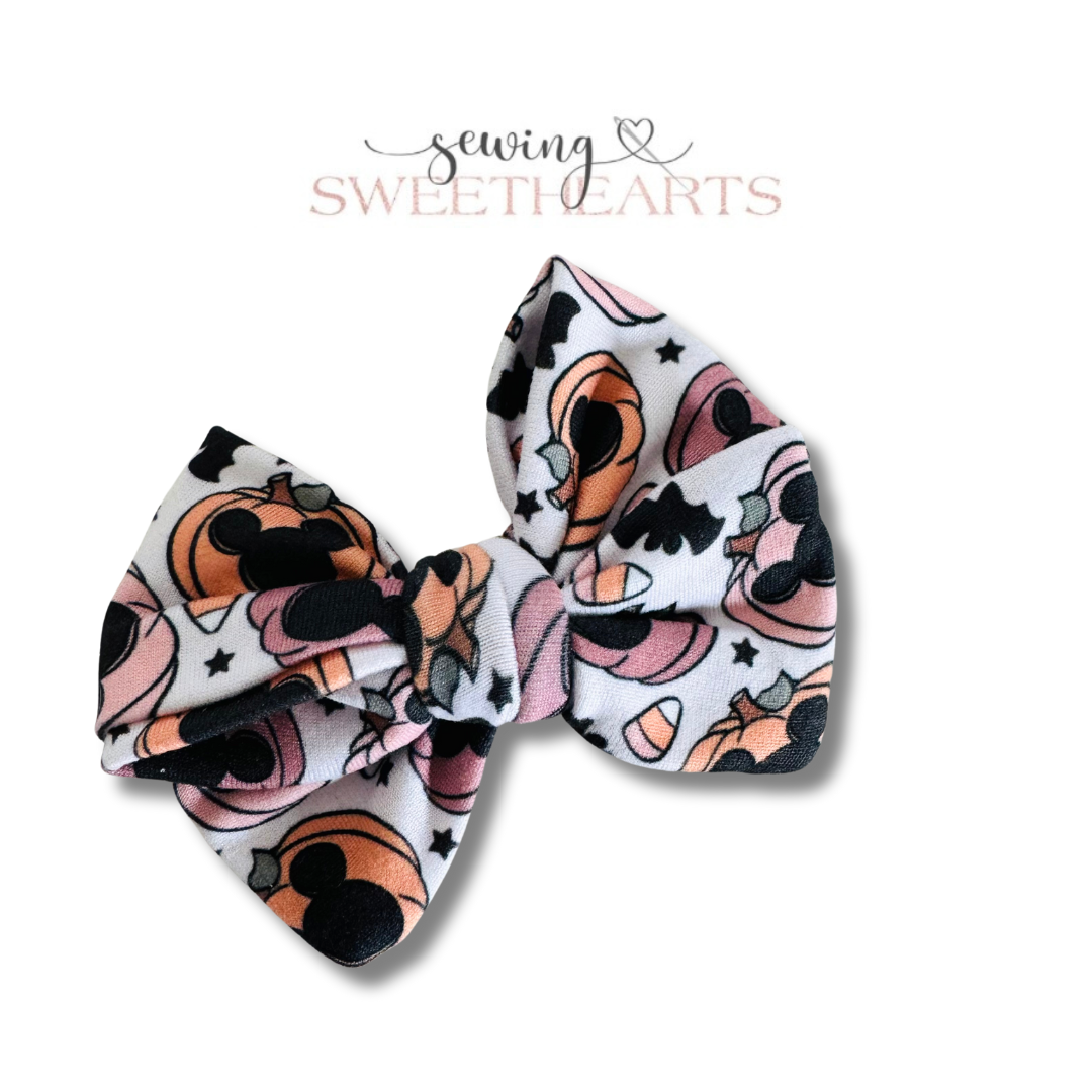 Mouse Pumpkins Bow  Sewing Sweethearts   