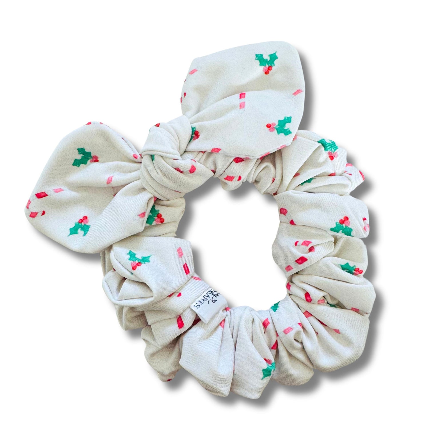 Candy Cane Lane Bow Scrunchie  Sewing Sweethearts   