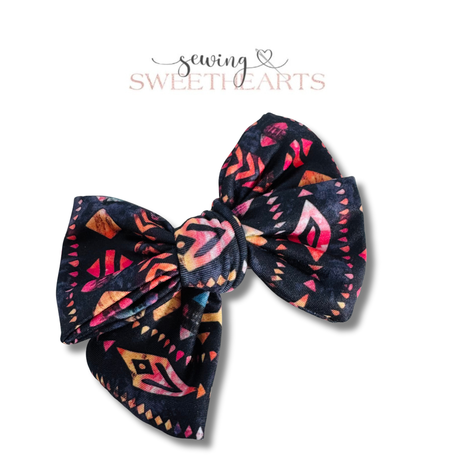 Stripes Bow Sewing Sweethearts