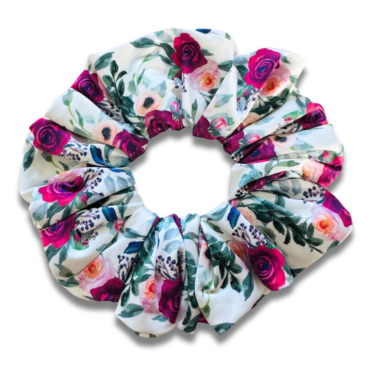 Pink Winter Garden Scrunchie  Sewing Sweethearts   