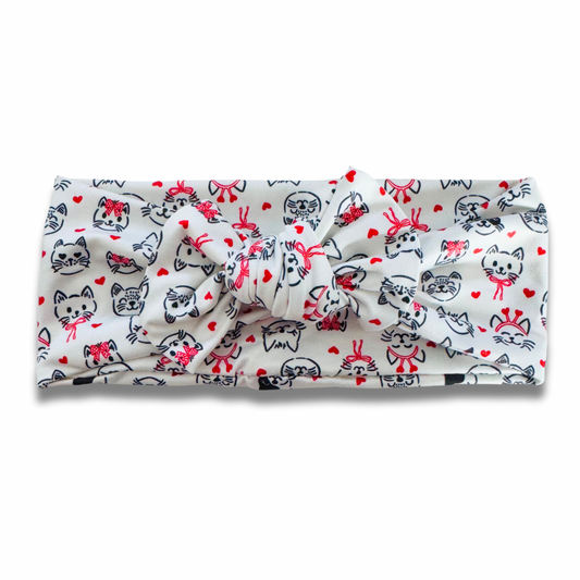 Valentine Cats Sweetie Headband Sewing Sweethearts