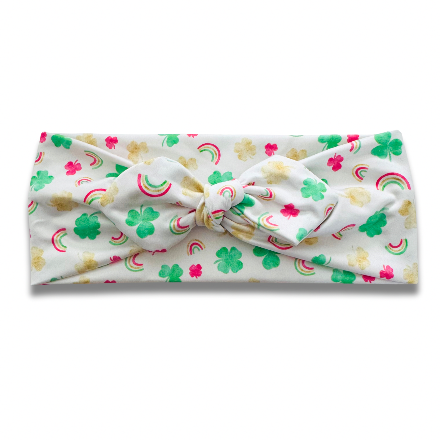 Clover Rainbow Sweetheart Headband (or removable tie option) Sewing Sweethearts Sweetheart with Removable Tie