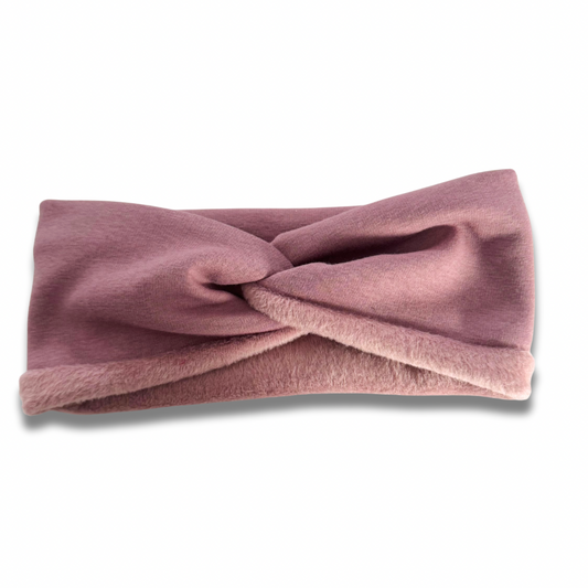 Dark Dusty Rose Alpine Fleece Ear Warmer Sewing Sweethearts