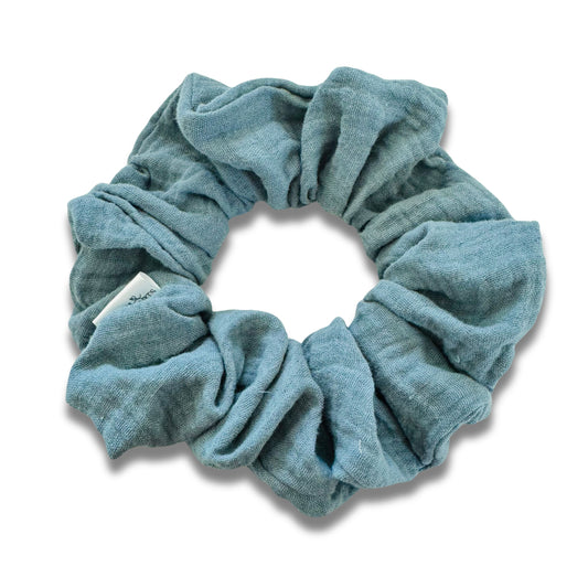 Dusty Blue Muslin Scrunchie  Sewing Sweethearts   