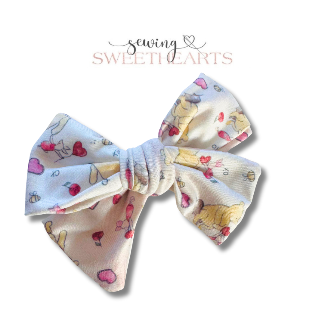 Honey Bear Love Bow Sewing Sweethearts