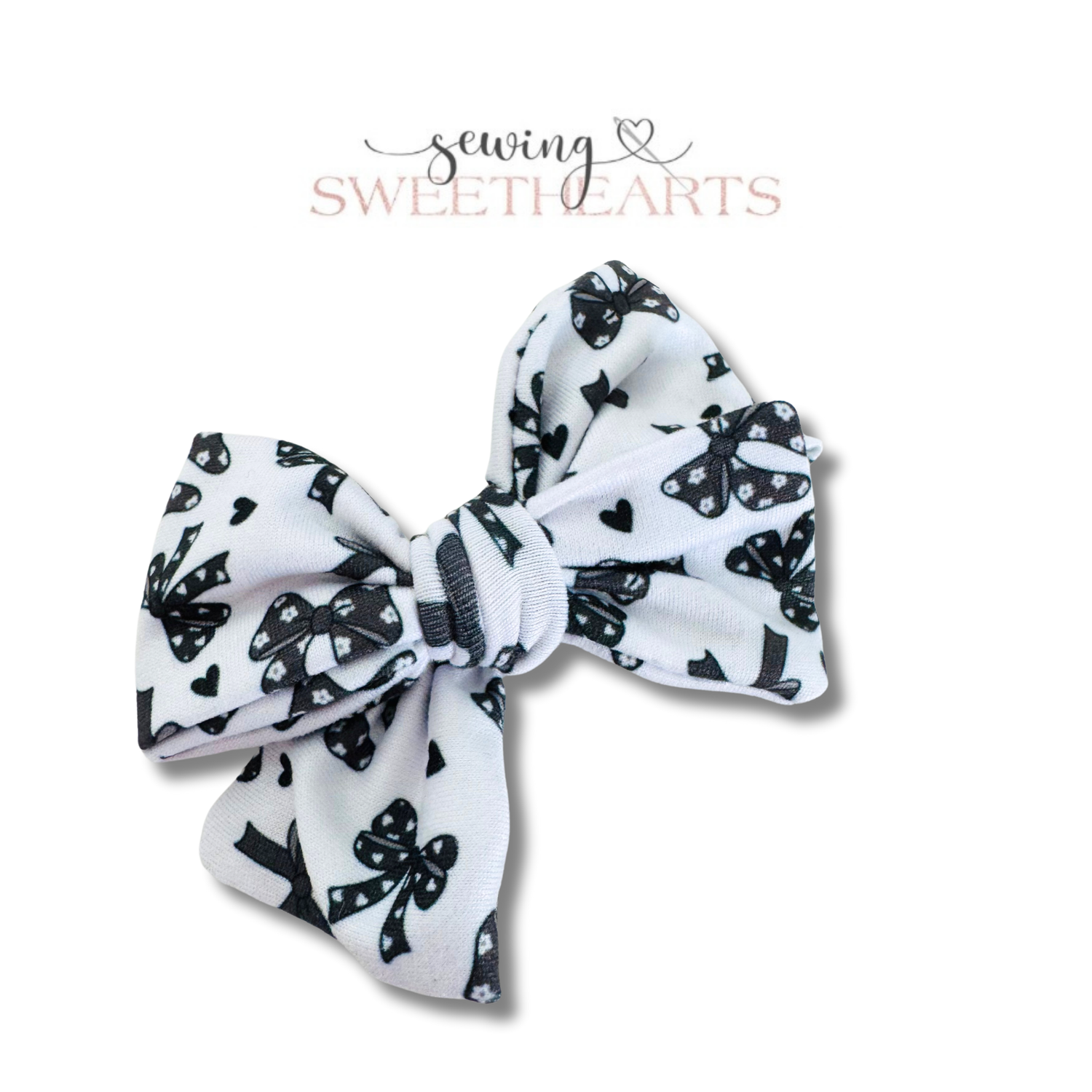 Black Bows Bow Sewing Sweethearts