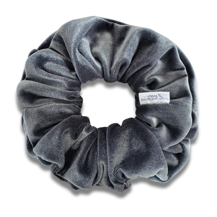 Charcoal Velvet Scrunchie  Sewing Sweethearts   