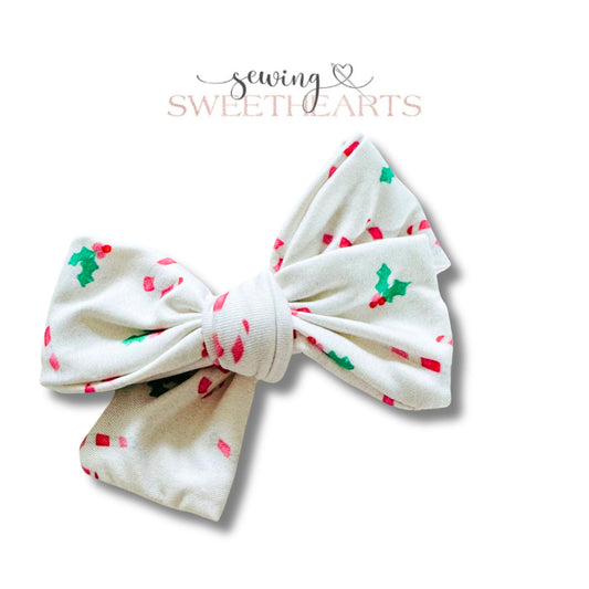 Candy Cane Lane Bow  Sewing Sweethearts   