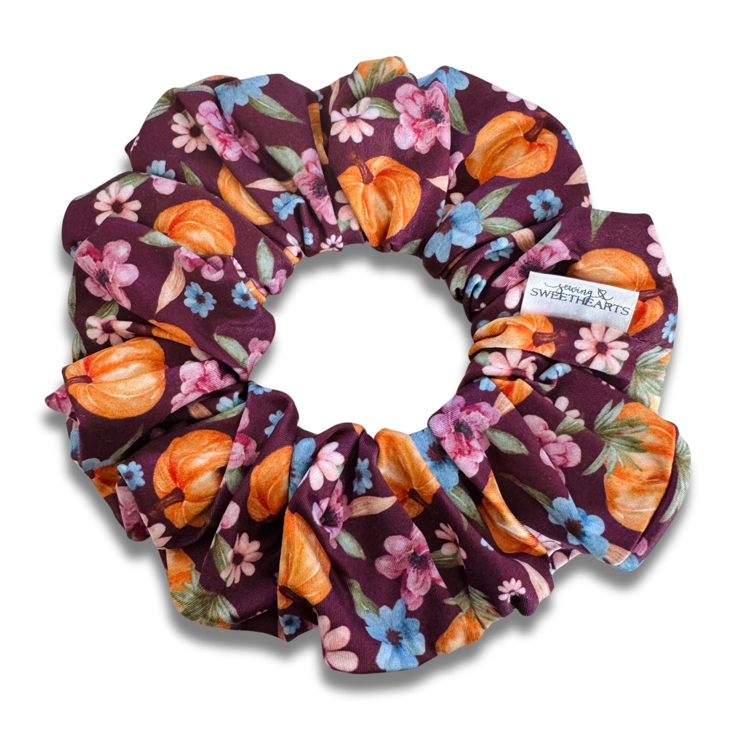 Pumpkin Garden Scrunchie  Sewing Sweethearts   