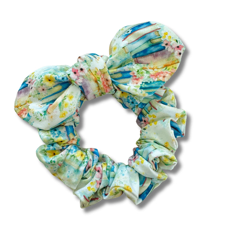 The Reading Garden Bow Scrunchie  Sewing Sweethearts   