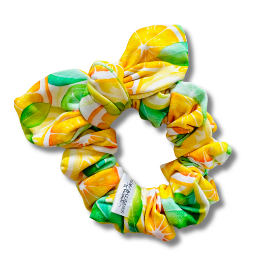 Lemon Squeeze Bow Scrunchie  Sewing Sweethearts   