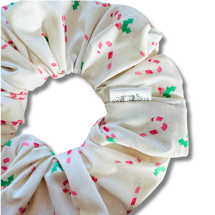 Candy Cane Lane Scrunchie  Sewing Sweethearts   