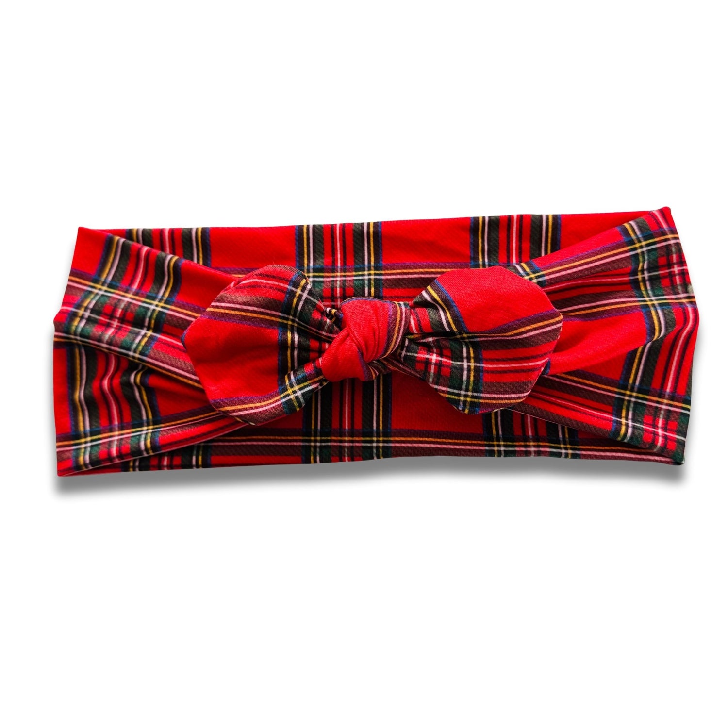 Red Plaid Sweetheart Headband (or removable tie option)  Sewing Sweethearts Sweetheart with removable tie  