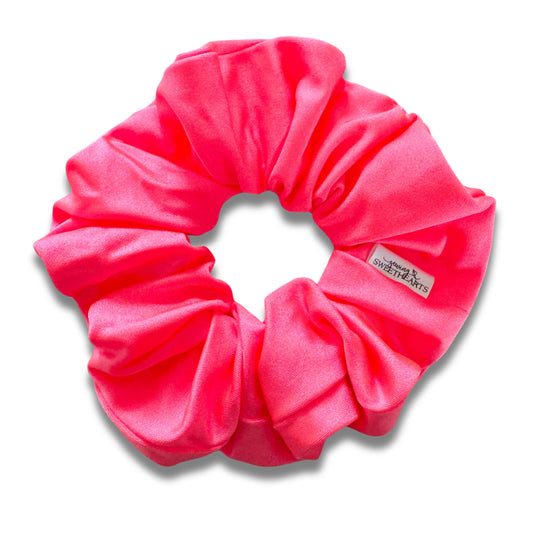 Neon Coral Swim Scrunchie  Sewing Sweethearts   