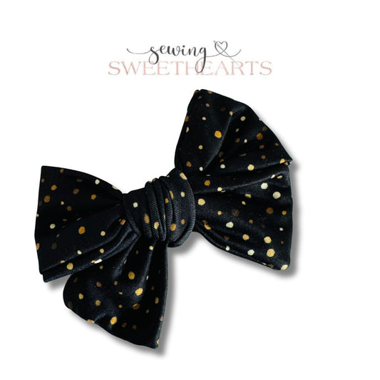 Golden Dots Bow  Sewing Sweethearts   