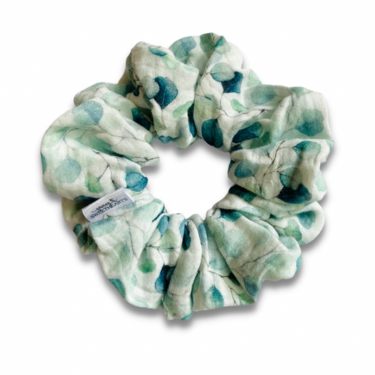 Mint Eucalyptus Muslin Scrunchie  Sewing Sweethearts   