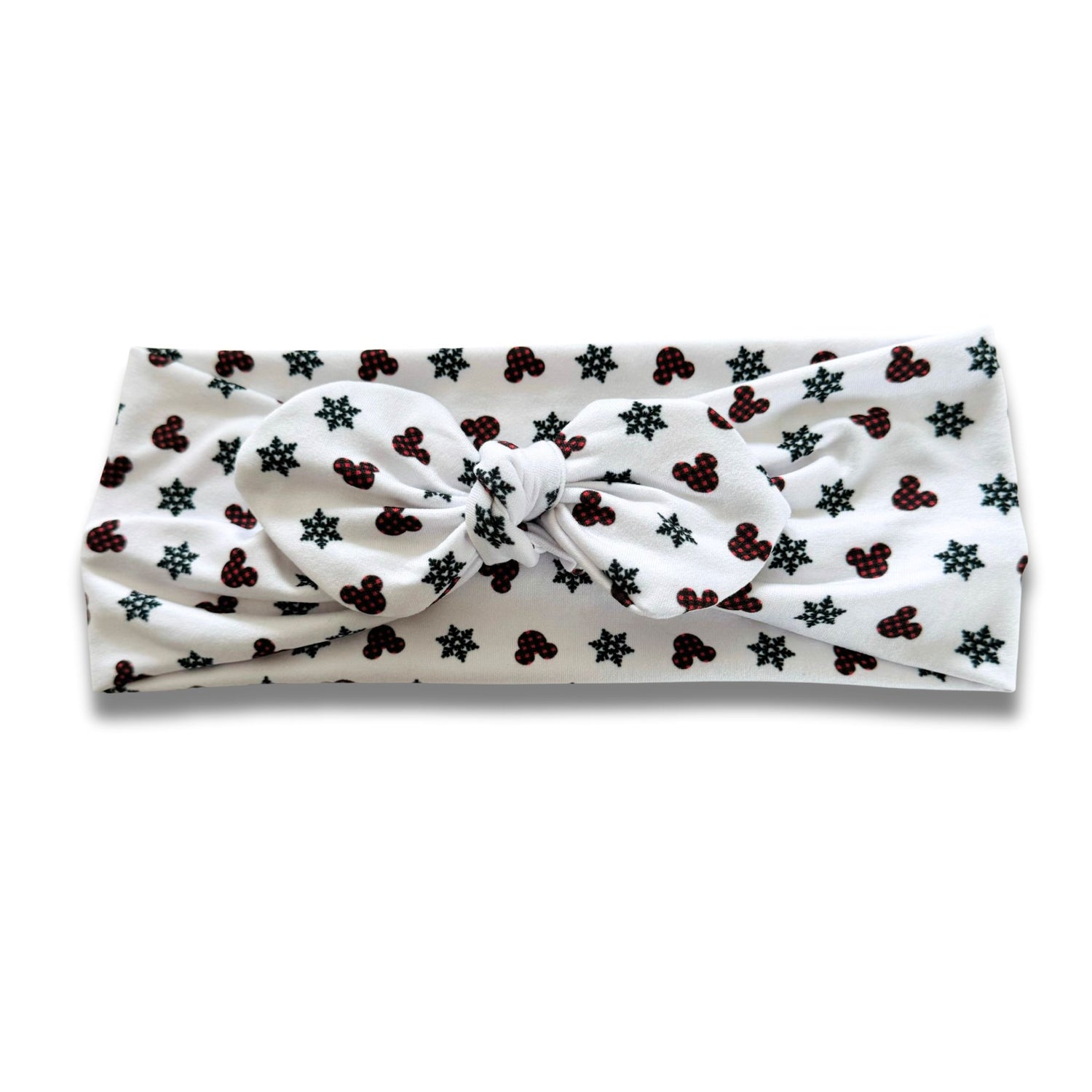 Mouse Snowflakes Sweetheart Headband (or removable tie option)  Sewing Sweethearts Sweetheart with removable tie  