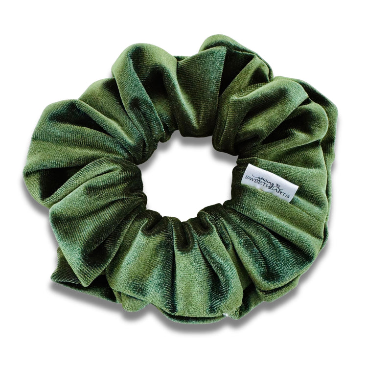 Olive Velvet Scrunchie  Sewing Sweethearts   