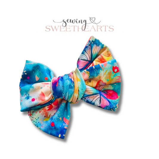 Bright Butterflies Bow  Sewing Sweethearts   