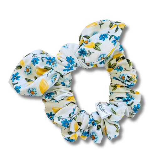 Blooming Lemons Bow Scrunchie  Sewing Sweethearts   