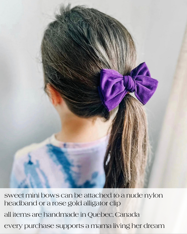 Purple Plaid Bow  Sewing Sweethearts   