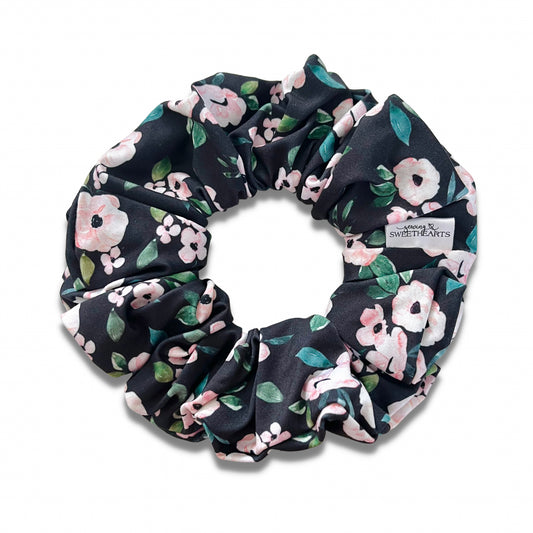 Pink Flowers Scrunchie Scrunchies Sewing Sweethearts   