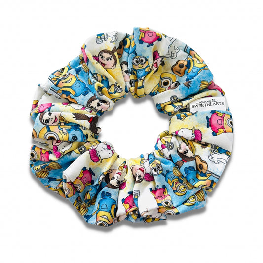 Little Yellow Guys Scrunchie Scrunchies Sewing Sweethearts   